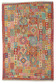  Kilim Afghan Old Style Rug 195X307 Wool Carpetvista