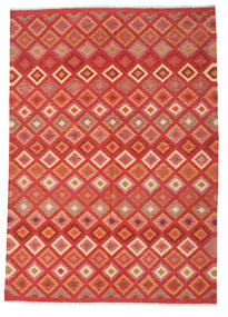  Kilim Afghan Old Style Tapis 206X292 De Laine Carpetvista
