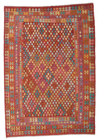  Kilim Afghan Old Style Tapis 208X296 De Laine Carpetvista