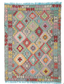181X246 Kelim Afghan Old Stil Teppich Orientalischer (Wolle, Afghanistan) Carpetvista