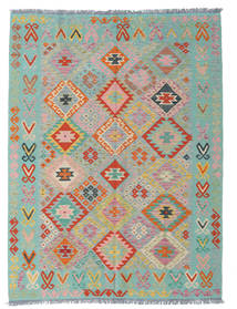  182X240 Kilim Afghan Old Style Rug Wool, Carpetvista