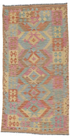  Oriental Kilim Afghan Old Style Rug 102X194 Wool, Afghanistan Carpetvista