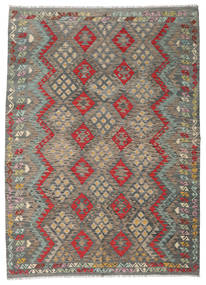 Orientalischer Kelim Afghan Old Stil Teppich 211X292 Wolle, Afghanistan Carpetvista