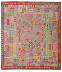  Kilim Afghan Old Style Rug 258X289 Wool Large Carpetvista