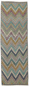 Kelim Afghan Old Stil Teppich 93X295 Läufer Wolle, Afghanistan Carpetvista