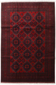Tappeto Orientale Afghan Khal Mohammadi 204X298 Rosso Scuro/Rosso (Lana, Afghanistan)