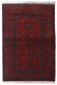絨毯 アフガン Khal Mohammadi 102X147 ダークレッド/レッド (ウール, アフガニスタン)