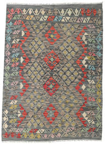 122X168 絨毯 オリエンタル キリム アフガン オールド スタイル グレー/オレンジ (ウール, アフガニスタン) Carpetvista
