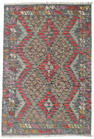 119X178 Tapis Kilim Afghan Old Style D'orient Gris/Gris Foncé (Laine, Afghanistan) Carpetvista