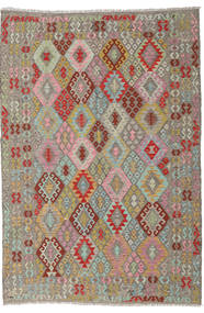  Orientalischer Kelim Afghan Old Stil Teppich 202X297 Wolle, Afghanistan Carpetvista