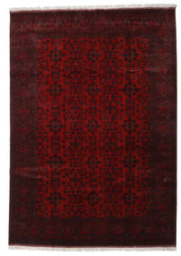 Tappeto Orientale Afghan Khal Mohammadi 204X291 Rosso Scuro (Lana, Afghanistan)