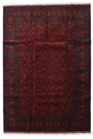 Tapis D'orient Afghan Khal Mohammadi 204X293 Rouge Foncé (Laine, Afghanistan)