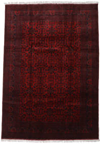  Afegão Khal Mohammadi Tapete 206X293 Lã Vermelho Escuro Carpetvista