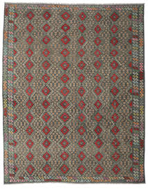 314X391 Kelim Afghan Old Style Teppe Orientalsk Stort (Ull, Afghanistan) Carpetvista