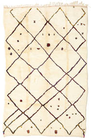 絨毯 Berber Moroccan - Beni Ourain 198X312 ベージュ/レッド (ウール, モロッコ)