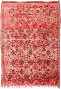 러그 Berber Moroccan - Mid Atlas 210X300 빨간색/라이트 핑크 (울, 모로코)