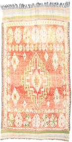 絨毯 Berber Moroccan - Mid Atlas 157X260 ベージュ/オレンジ (ウール, モロッコ)