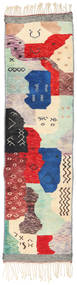85X312 絨毯 Berber Moroccan - Mid Atlas モダン 廊下 カーペット レッド/ベージュ (ウール, モロッコ) Carpetvista