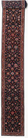 Koberec Orientální Sarough Fine 80X770 Běhoun Tmavě Růžová/Červená (Vlna, Persie/Írán)