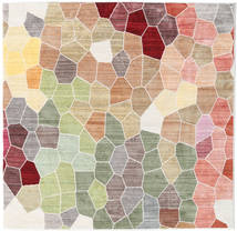  150X150 Play Of Colours Mehrfarbig Quadratischer Teppich Klein