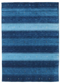 164X227 絨毯 ギャッベ インド モダン ダークブルー/ブルー (ウール, インド) Carpetvista