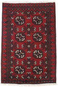  Oriental Afghan Fine Rug 77X113 Dark Red/Beige Wool, Afghanistan Carpetvista