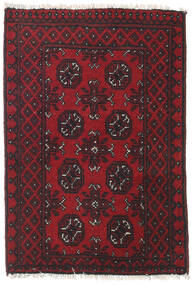 Tappeto Afghan Fine 75X110 Rosso Scuro (Lana, Afghanistan)