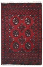  Afghan Fine Matot 79X115 Tummanpunainen/Punainen Carpetvista