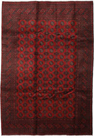  Orientalisk Afghan Fine Matta 201X290 Mörkröd/Brun Ull, Afghanistan Carpetvista