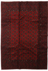 Afghan Fine Matta 198X285 Mörkröd Ull, Afghanistan Carpetvista