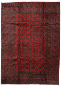  Oriental Afghan Fine Rug 203X280 Dark Red/Brown Wool, Afghanistan Carpetvista