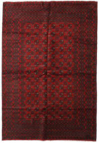 Tappeto Afghan Fine 200X289 Rosso Scuro/Marrone (Lana, Afghanistan)