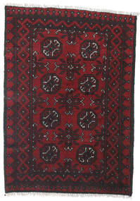  Afghan Fine Covor 78X109 Lână Dark Red/Roşu Mic Carpetvista