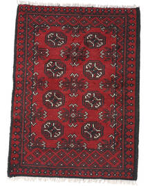 81X110 Alfombra Afghan Fine Oriental Rojo Oscuro/Gris Oscuro (Lana, Afganistán) Carpetvista