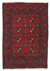  76X112 Afghan Fine Rug Dark Red/Brown Afghanistan Carpetvista