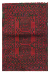 Afghan Fine Rug 98X147 Dark Red/Red Wool, Afghanistan Carpetvista
