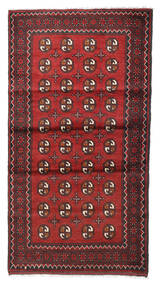 106X194 Alfombra Oriental Afghan Fine Rojo/Rojo Oscuro (Lana, Afganistán) Carpetvista