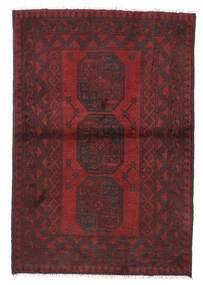 Afghan Fine Vloerkleed 100X145 Donkerrood/Bruin Wol, Afghanistan Carpetvista