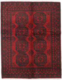  151X192 Afghan Fine Rug Dark Red/Brown Afghanistan Carpetvista