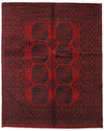  Afghan Fine Matot 152X190 Tummanpunainen/Ruskea Carpetvista