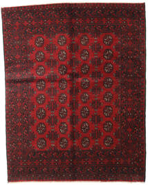  149X188 Afghan Fine Rug Dark Red/Red Afghanistan Carpetvista
