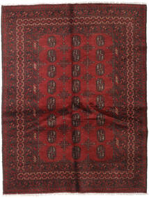  Orientalsk Afghan Fine Tæppe 148X192 Mørkerød/Rød Uld, Afghanistan Carpetvista