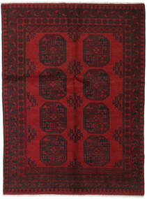  Afghan Fine Matot 141X187 Tummanpunainen Carpetvista
