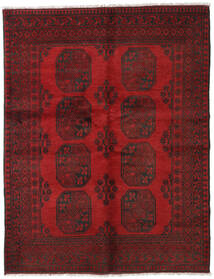 148X189 Tapis Afghan Fine D'orient Rouge Foncé/Marron (Laine, Afghanistan) Carpetvista