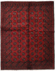  Orientalsk Afghan Fine Teppe 151X190 Mørk Rød Ull, Afghanistan Carpetvista