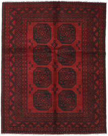 148X189 Tapis D'orient Afghan Fine Rouge Foncé (Laine, Afghanistan) Carpetvista