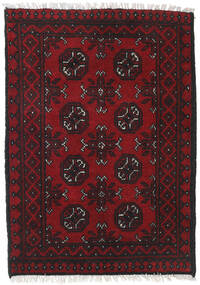  Afghan Fine Rug 76X117 Wool Dark Red Small Carpetvista