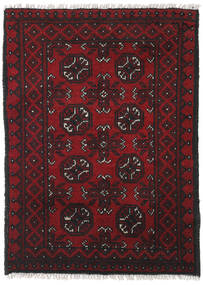  Afghan Fine Rug 76X105 Wool Dark Red Small Carpetvista