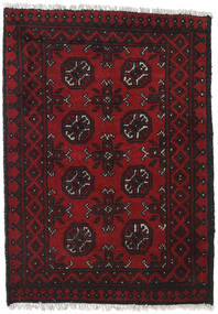  Afghan Fine Rug 77X107 Wool Dark Red Small Carpetvista