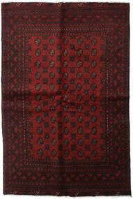  Afghan Fine Matot 163X246 Tummanpunainen Carpetvista